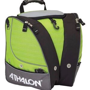 Green and Black Kids Ski Bag
